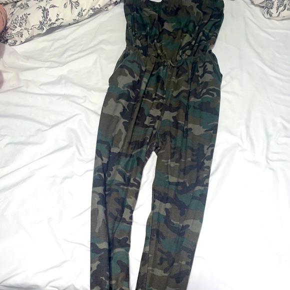Fashion Nova Pants - Fashion Nova camo jumpsuit